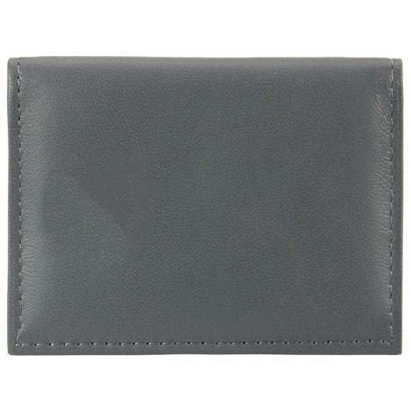 Genuine Leather Credit Crad Case Men Slim Wallet Gray Mini Bifold ID Gift - Picture 13 of 14